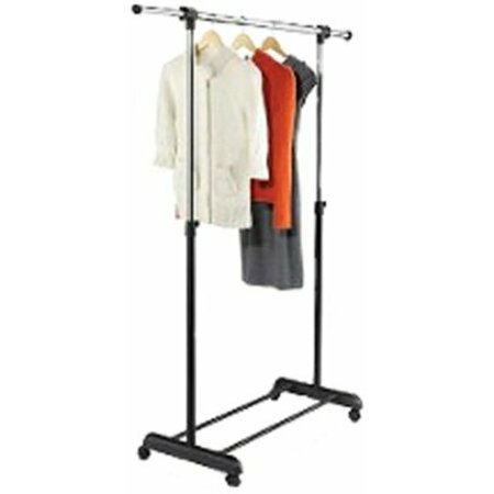 HONEY CAN DO INTL EXPANDABLE GARMENT RACK CHROME/BLAC GAR-01124